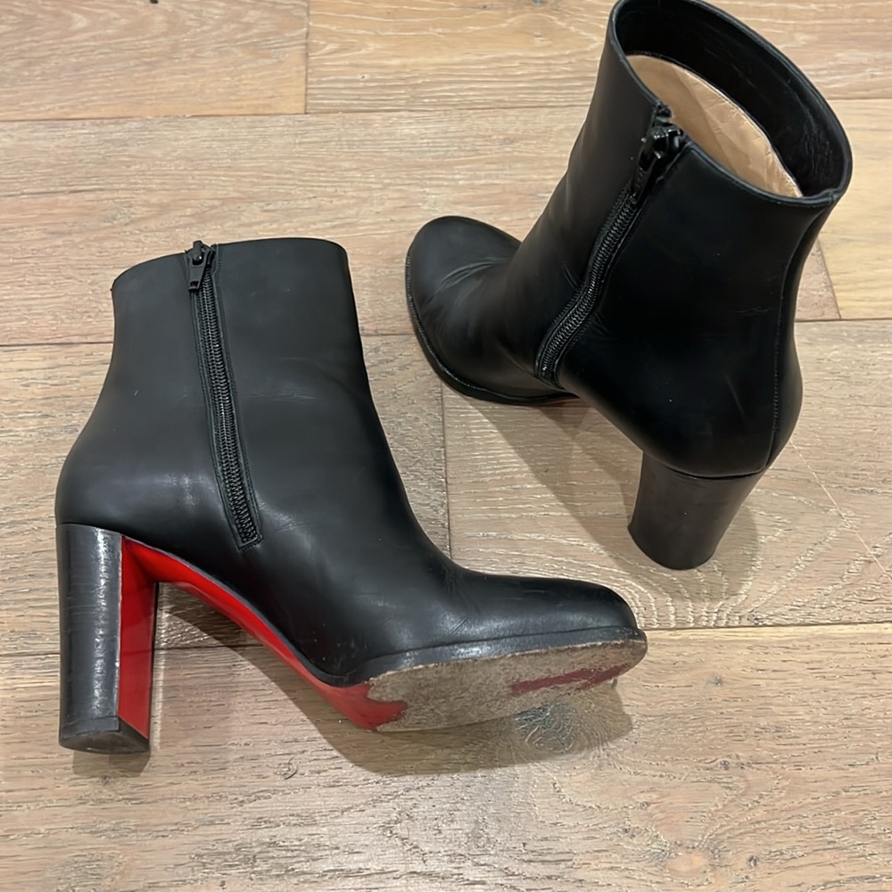 Louboutin ADOX Black Ankle Boots